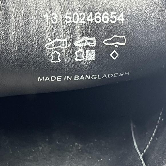 BOSS Hugo Boss Slip On Loafers Men Size 13 Black Leather Apron Toe Comfort Shoes - Picture 8 of 12